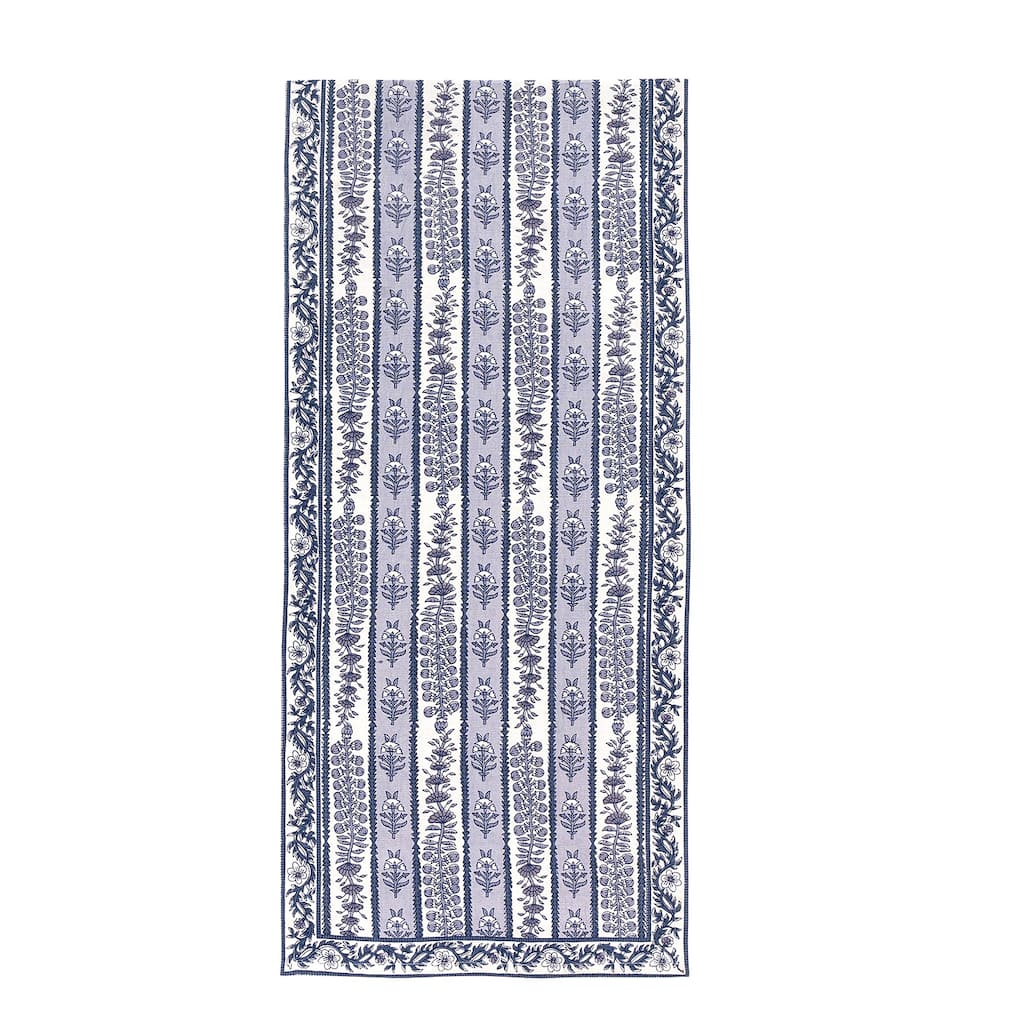 Couleur Nature Provence Avignon Runner - Blue/Marine - 16" x 90" - 16" x 90"