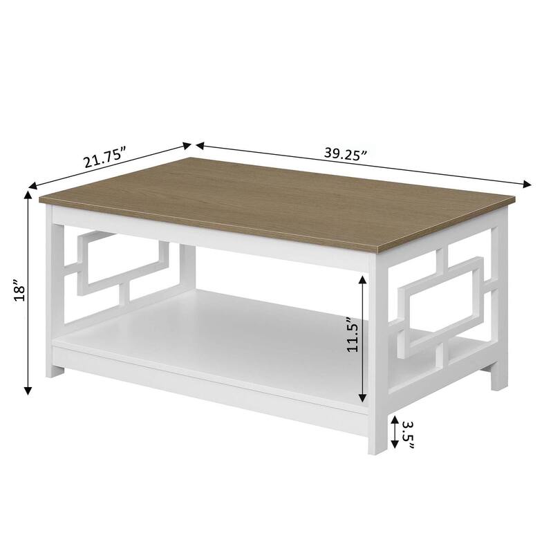 Convenience Concepts Town Square Coffee Table with Shelf