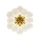 preview thumbnail 52 of 56, 18-Light Cluster Blue Glass Bubble Chandelier - 25in Wide Gold