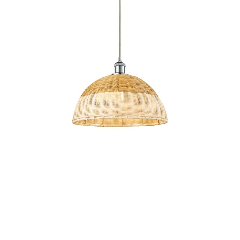 Innovations Lighting 516-1P-11-16 Bristol Natural II Pendant Bristol - Polished Chrome / Natural