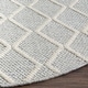 preview thumbnail 14 of 43, SAFAVIEH Handmade Natura Qiong Wool/ Viscose Trellis Rug