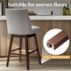 preview thumbnail 45 of 52, Pellebant 30.6'' H Solid Wood Swivel Bar Stool with Back