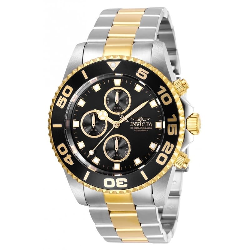Invicta Men's 28691 'Pro Diver' Invicta Connection Gold-Tone and Silver Stainless Steel Watch - Multi