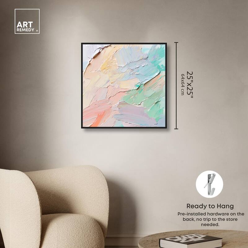 Flowing Mousse III Canvas by Art Remedy