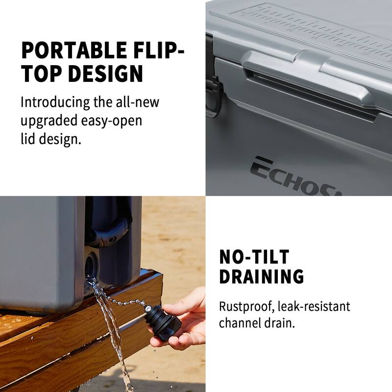 EchoSmile 40 qt. Rotomolded Cooler