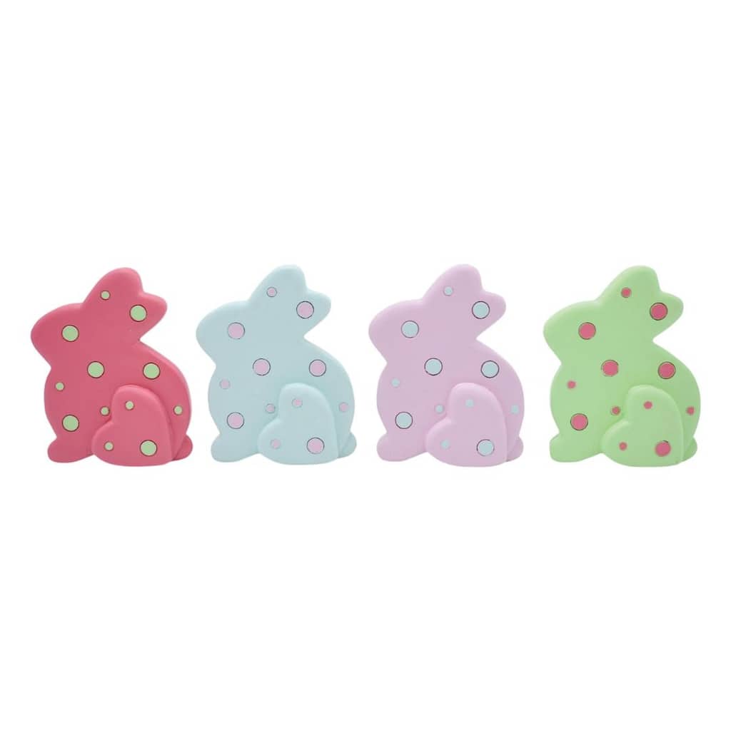 Transpac Resin Easter Silhouette Figurines Set of 4 Home Decorations Easter