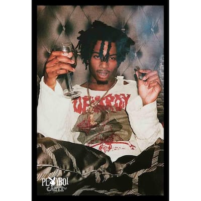 Plaiboy Carti Cheat Code Framed Poster - 24 x 36 Inch
