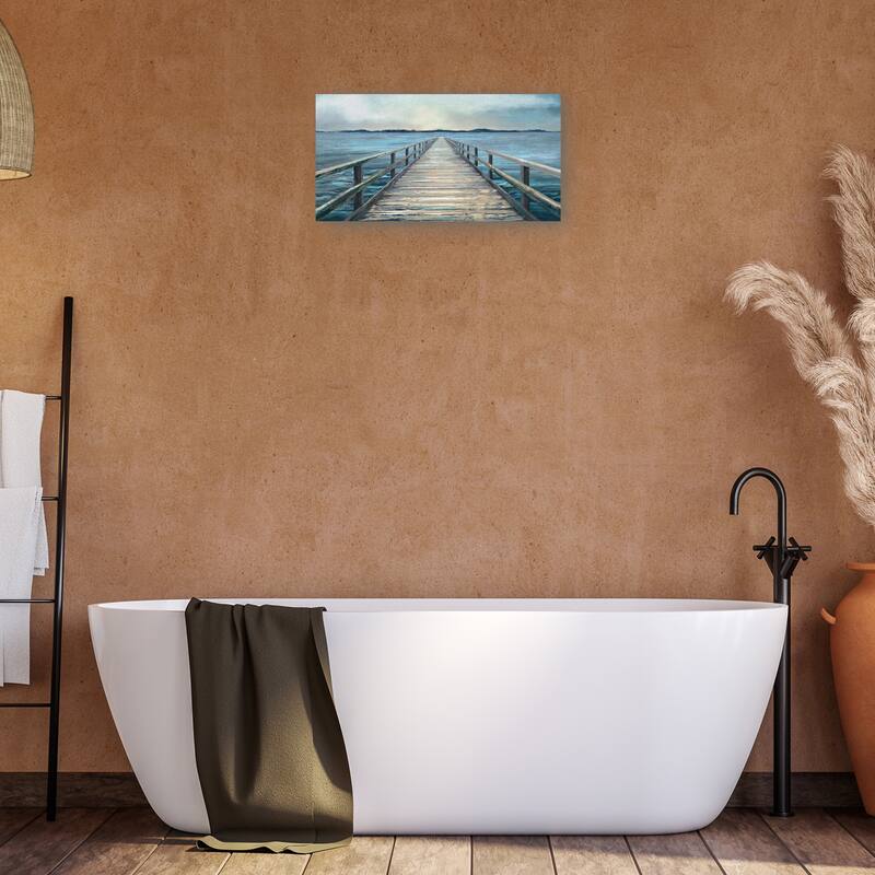 Coastal Horizon Panel I By Studio Arts Canvas Art Print