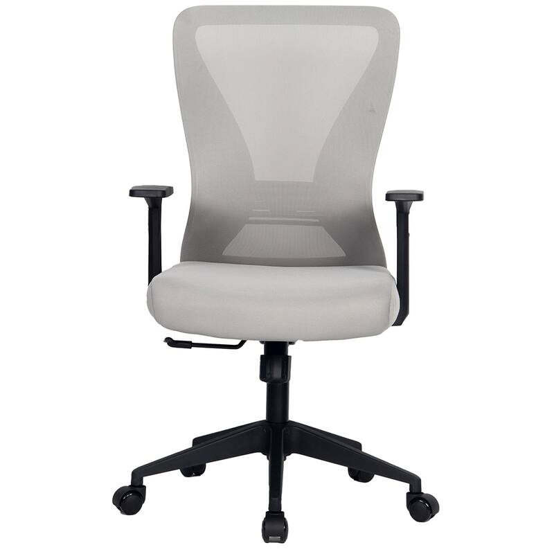 Modern Home Xelo Solo Mid-Back Desk/Office Task Chair, Computer Ergonomic Mesh Back Lumbar Support with Armrests