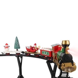 Christmas Train Under The Tree with Real Smoke, Lights and Sounds - Bed ...