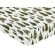 preview thumbnail 6 of 4, Sweet Jojo Designs Sage Green Woodland Boy Girl Gender Neutral Unisex 4p Nursery Crib Bedding Set Forest Nature Pine Tree Fringe