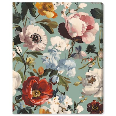 Floral Tapestry II Canvas by Art Remedy, Gallery Wrapped