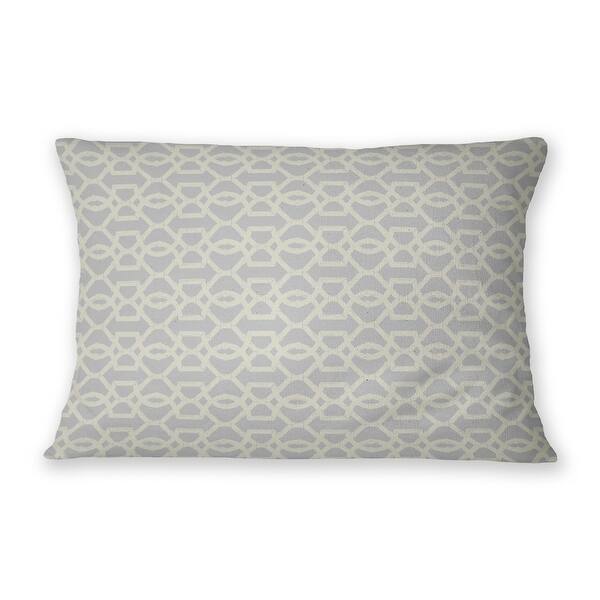 BAMBOO LATTICE GREY Outdoor Lumbar Pillow By Kavka Designs Bed Bath & Beyond 37847138