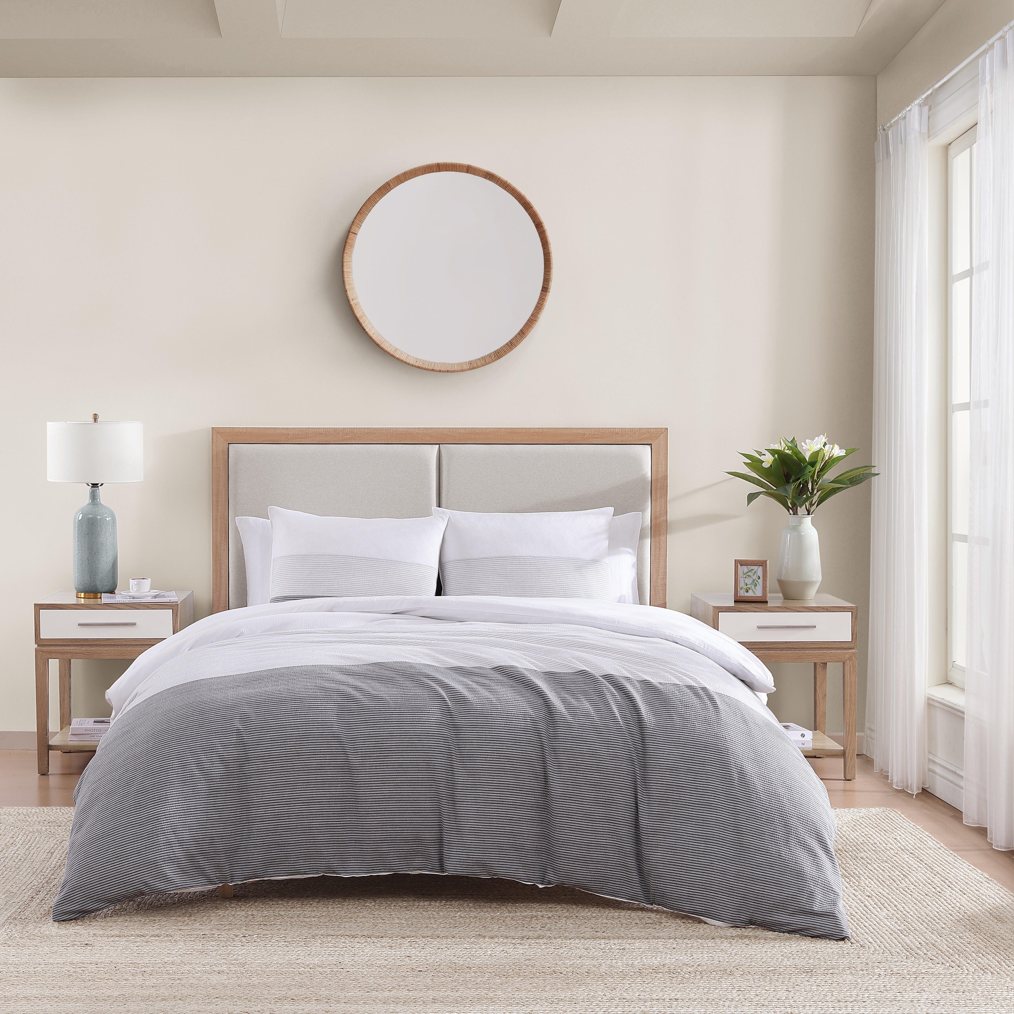 Tommy Hilfiger Montauk Seersucker Blue Duvet Cover Set
