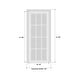 preview thumbnail 5 of 23, Interior Solid French Door / Mela 0755 Painted White / Single Regular Panel Frame Handle / Bathroom Bedroom Modern Doors