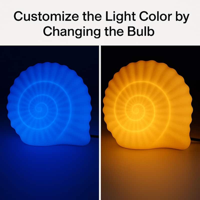 Snail Table Lamp Sculpted Sandstone Organic Accent Lighting