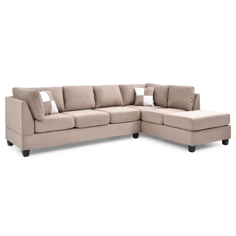 Gallant Microsuede Sectional Sofa