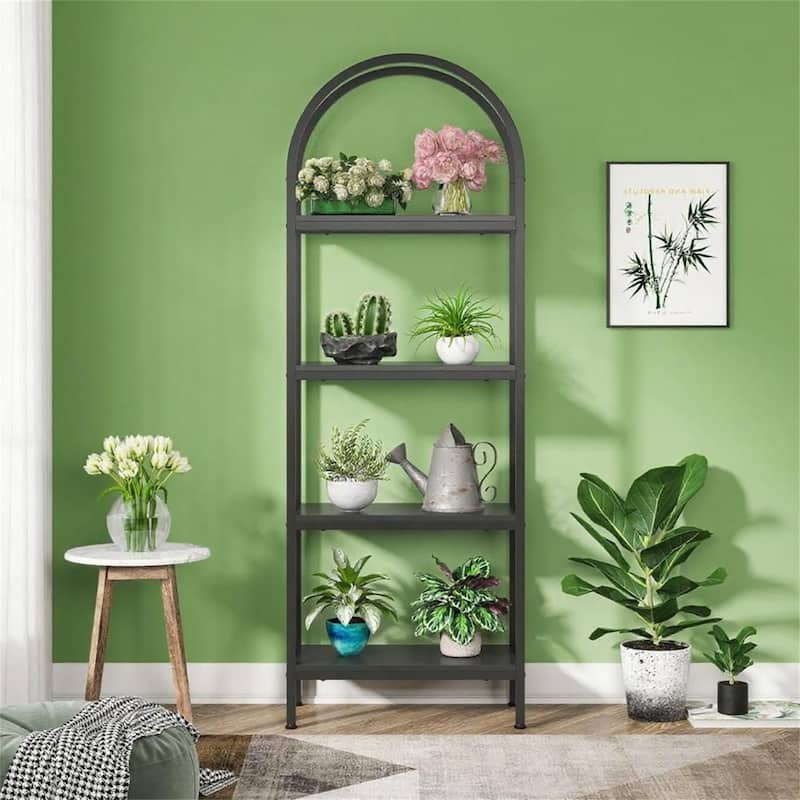 Industrial 4-Shelf Bookcase