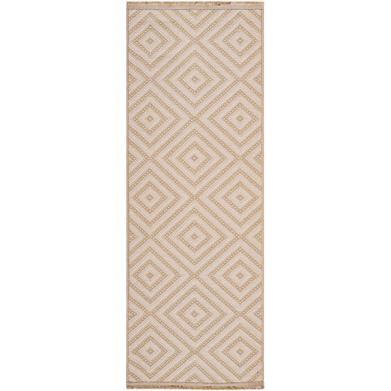 Livabliss Country Mystery Diamond Washable Area Rug - 2'7" x 7'3" - Tan/Beige