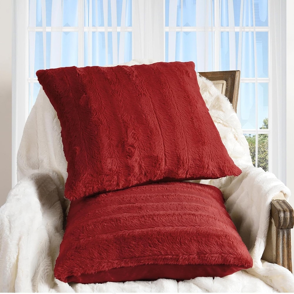 Small red pillows top