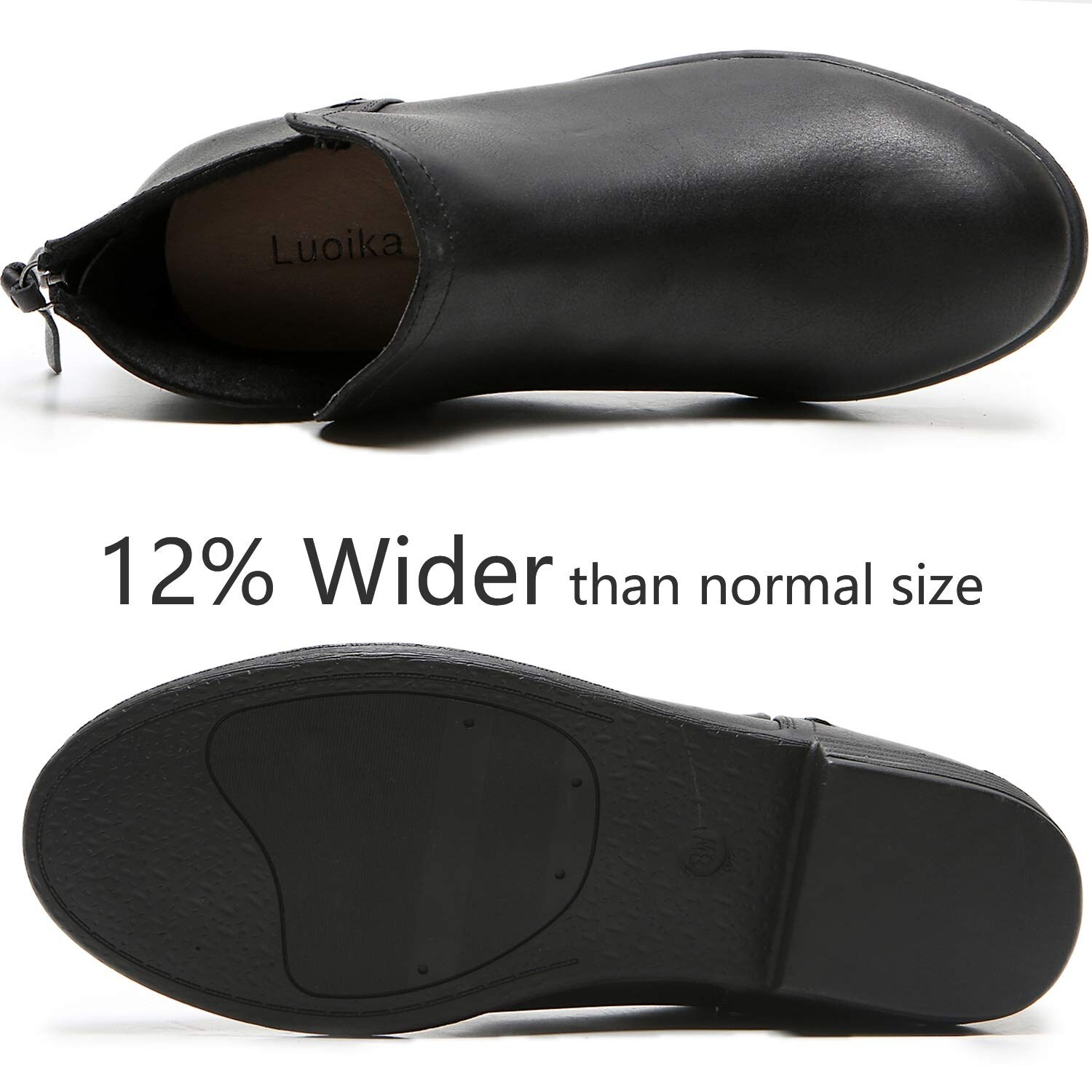 womens low heel boots wide width