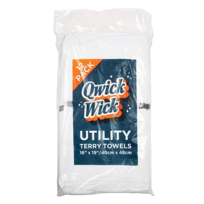 Arkwright Qwick Wick 12-Piece Bar Mop Towels - 16x19