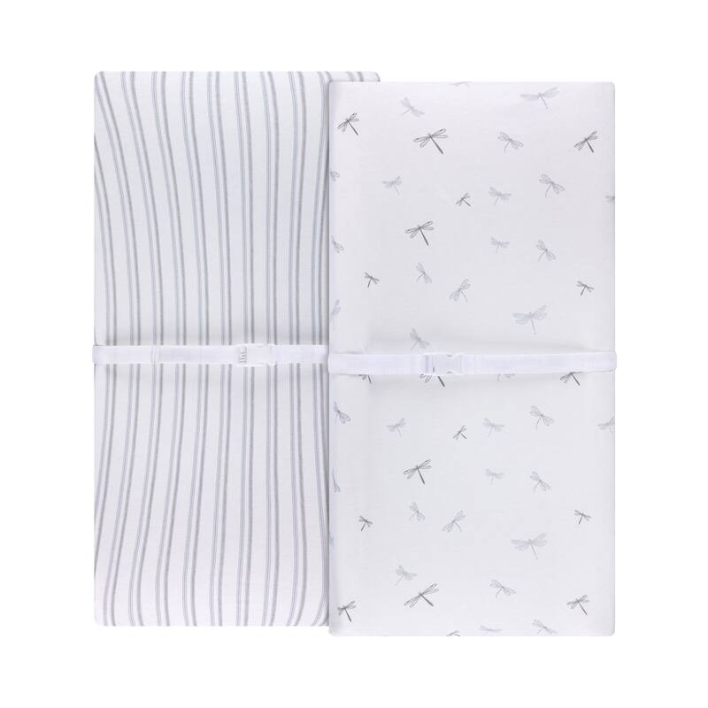 Ely's & Co. Baby Fitted Changing Pad Cover - Cradle Sheet Set - 2 Pack - 32" x 16"