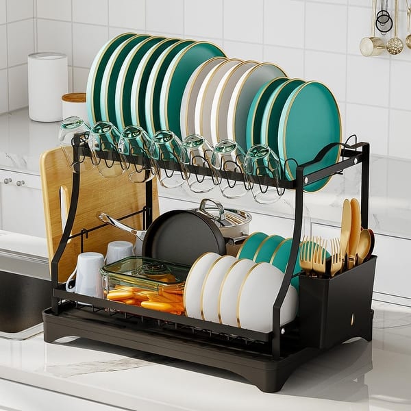 Kitchen Cabinet Black And Blum Dish Rack Plates Organizer For
