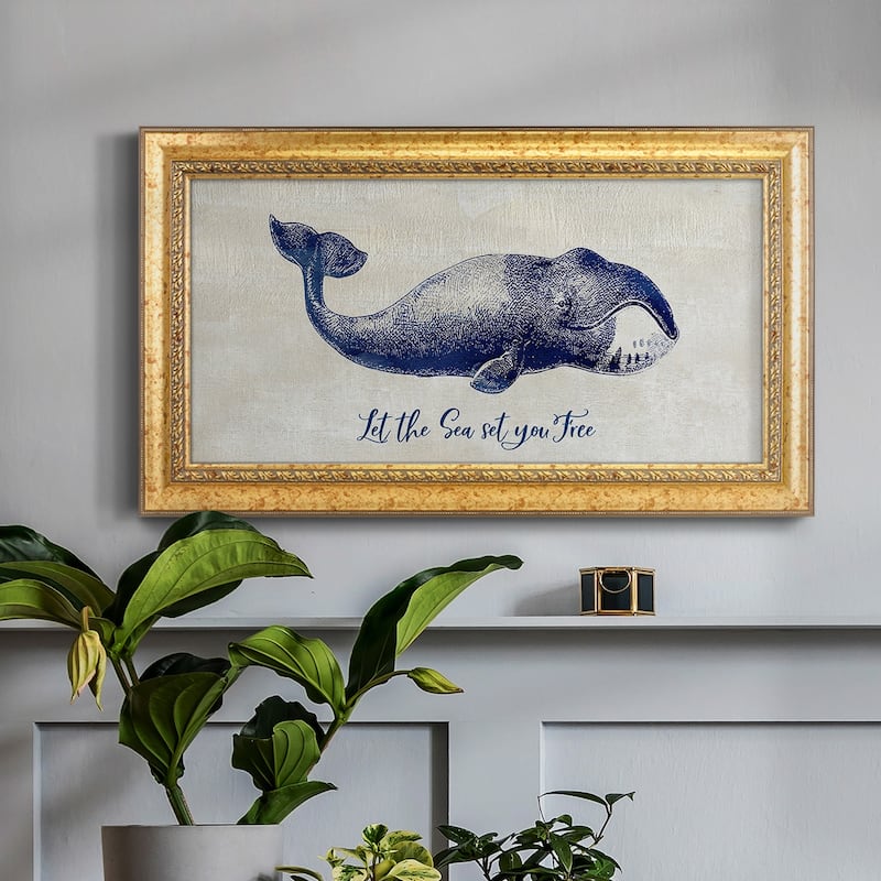 Let The Sea Set You Free Premium Framed Canvas- Ready to Hang