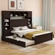 preview thumbnail 5 of 52, Modern Platform Bed with Integrated Cabinet and Drawers