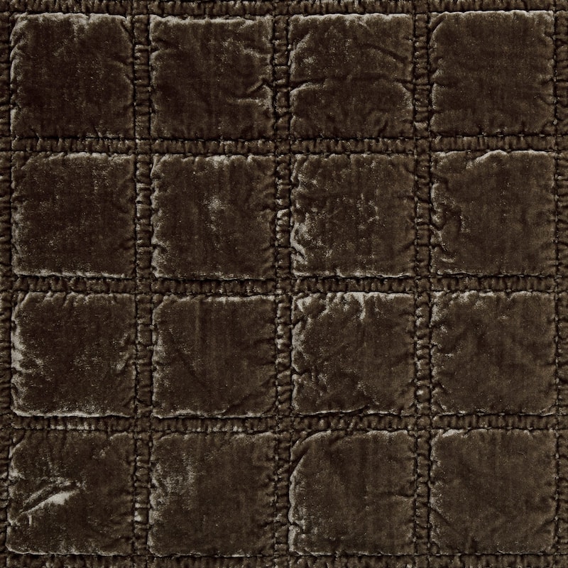 HiEnd Accents Stella Faux Silk Velvet Romantic Western Double Box Stitch Throw Blanket, 50"x60"