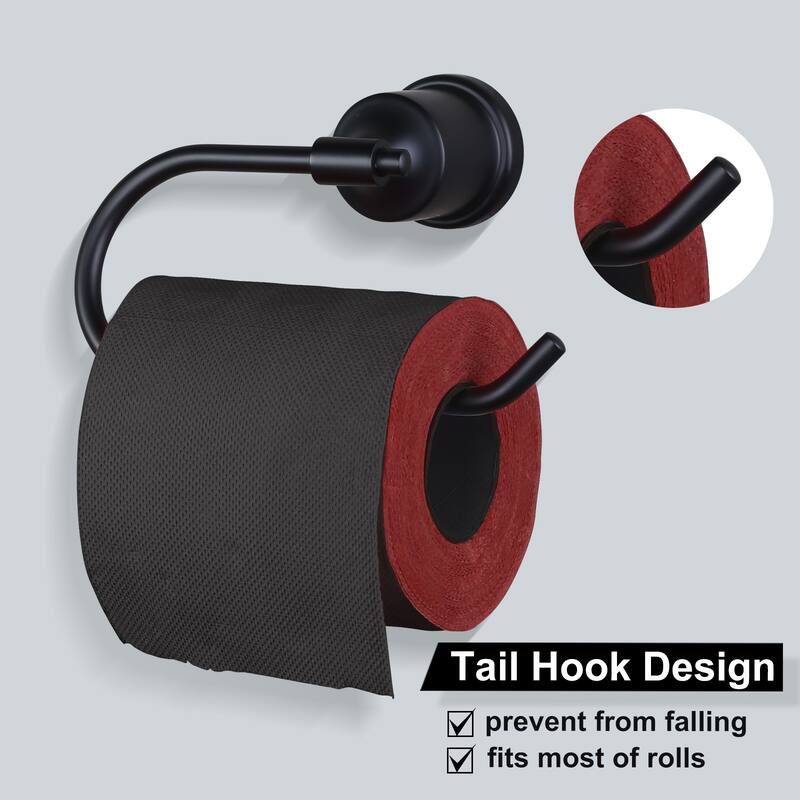 WOWOW Wall-Mounted Stainless Steel Bathroom Toilet Paper Holder