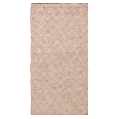 ECARPETGALLERY Braid weave Sienna Beige Wool Rug - 3'6 x 6'10