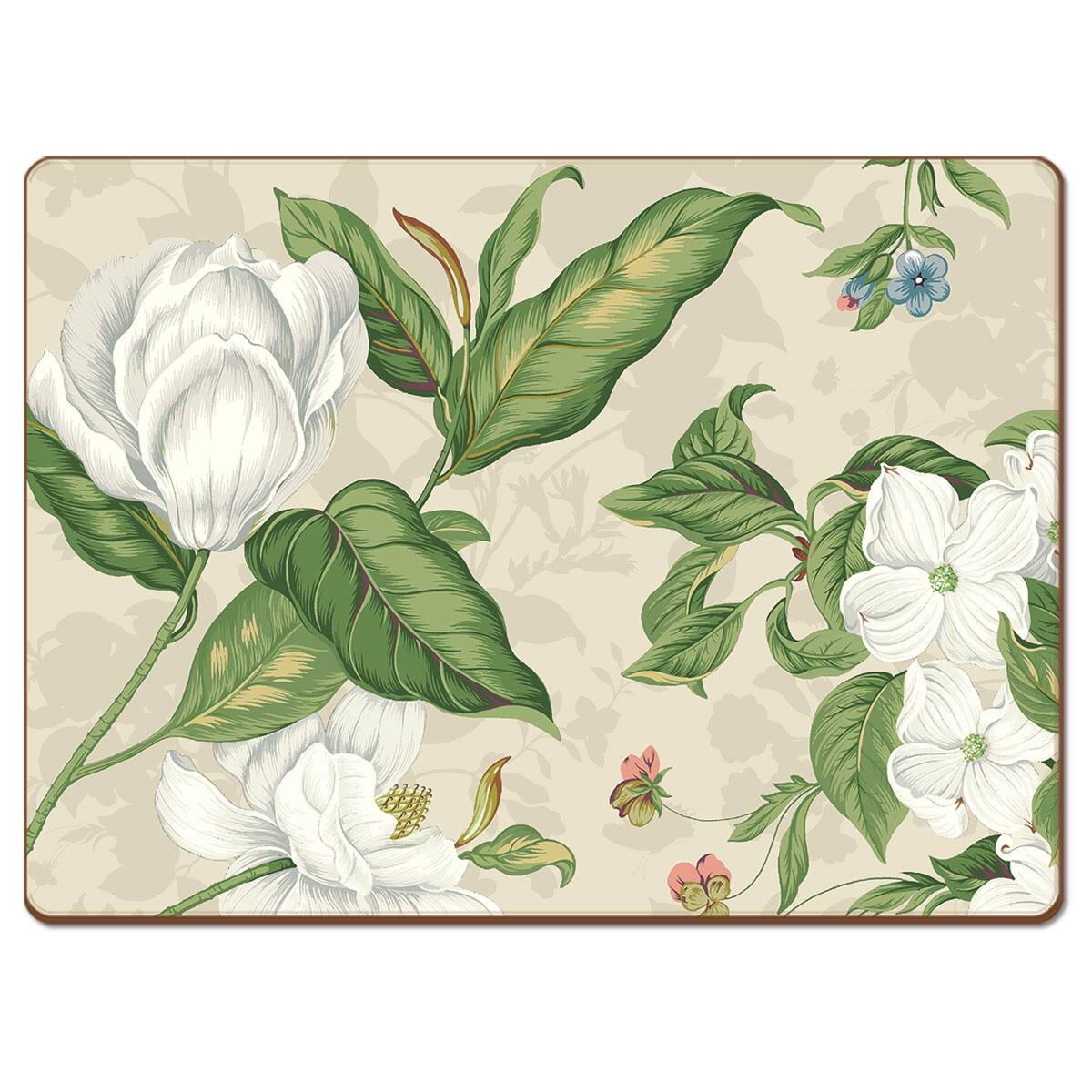 Cala Home Hardboard Placemats Garden Images Natural Set of 4 15