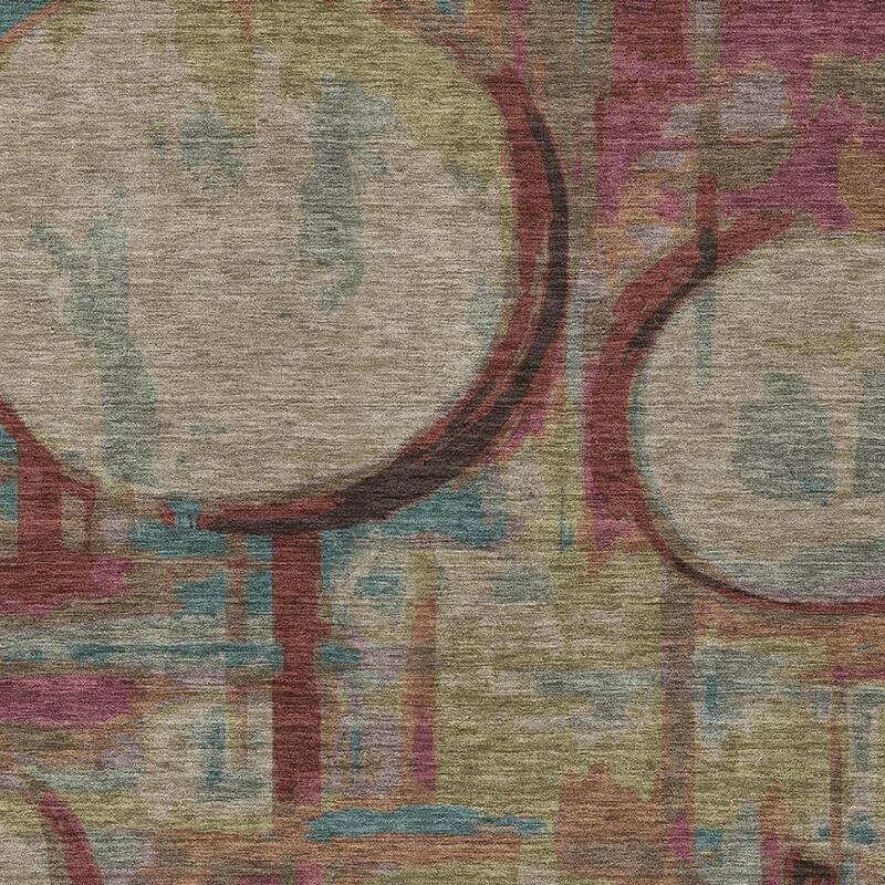 HomeRoots Geometric Transitional Rectangle Outdoor Rug