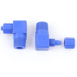 thumbnail image 2 of Uxcell 5-Pack 1/8 BSP Male To 6mm Air Pneumatic Elbow Quick Connect Connectors 2 of 3