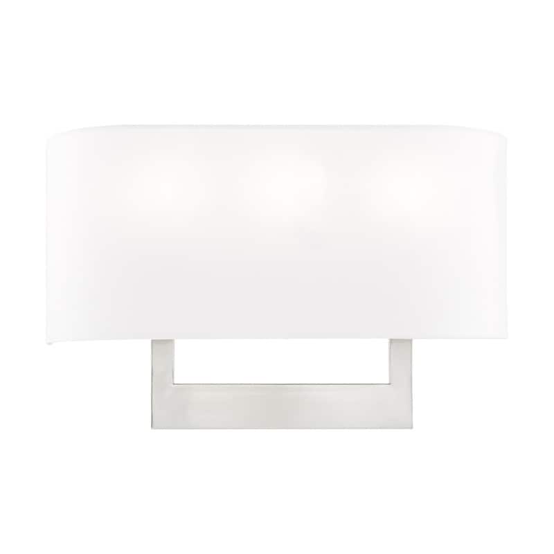 Livex Lighting 3-light Brushed Nickel Wall Sconce, 42402-91 - 16" W X 10" H X 3.95" EXT