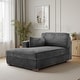 preview thumbnail 60 of 150, 42" W Plush Corduroy Upholstered Chaise Lounge Sleeper for Living
