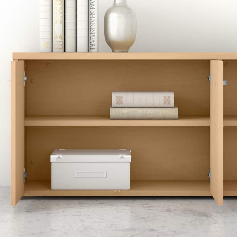 Studio C Low Storage Cabinet with Doors by Bush Business Furniture