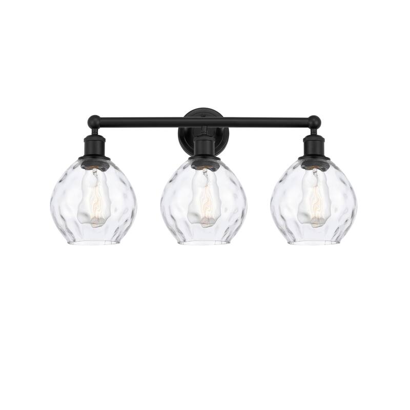 Innovations Lighting 616-3W-11-24 Waverly Vanity Waverly 3 Light 24" - Matte Black / Clear