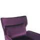 preview thumbnail 24 of 37, Stylish Wing Back Velvet Accent Chair by Christopher Knight Home