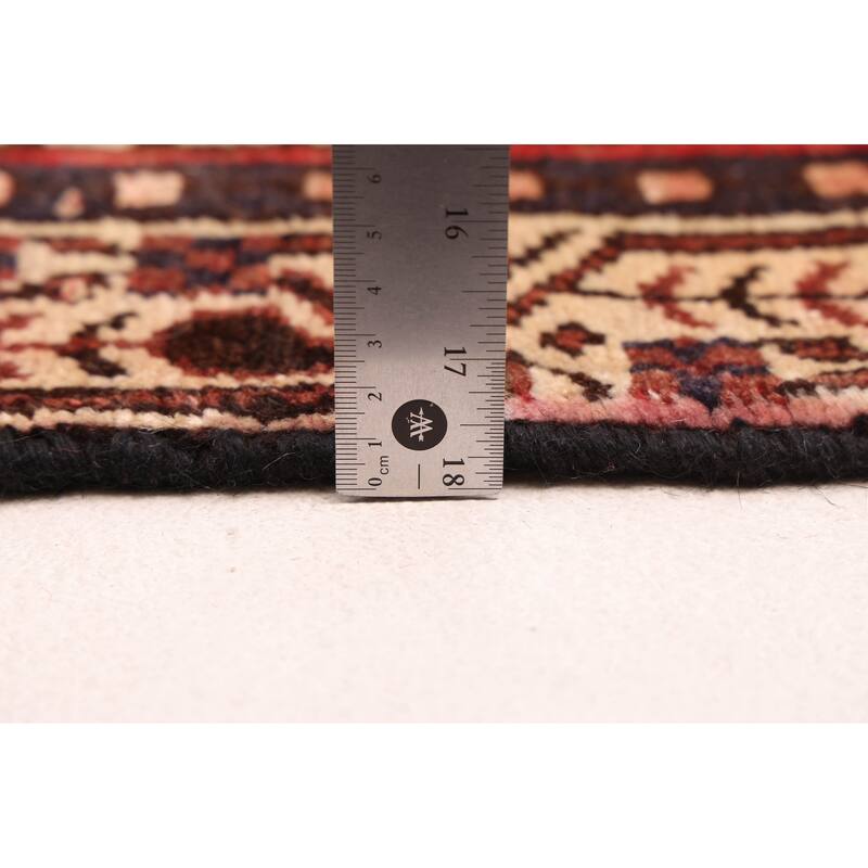 ECARPETGALLERY Hand-knotted Andelz Red Wool Rug - 2'5 x 16'10