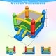 preview thumbnail 3 of 8, Gymax Inflatable Bounce House w/Slide & Large Jumping Area 550W Blower - Multicolor