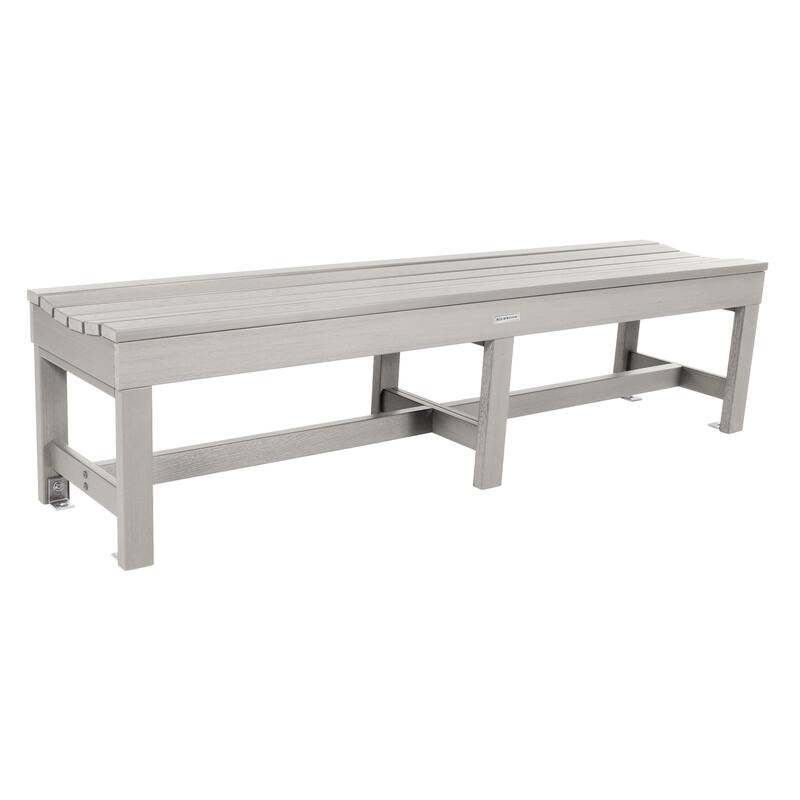 Highwood Commercial Grade Weldon 6ft Backless Picnic Bench - Harbor Gray