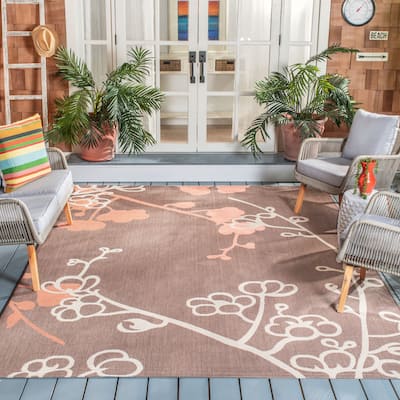 SAFAVIEH Courtyard Nanette Indoor/ Outdoor Waterproof Patio Backyard Rug