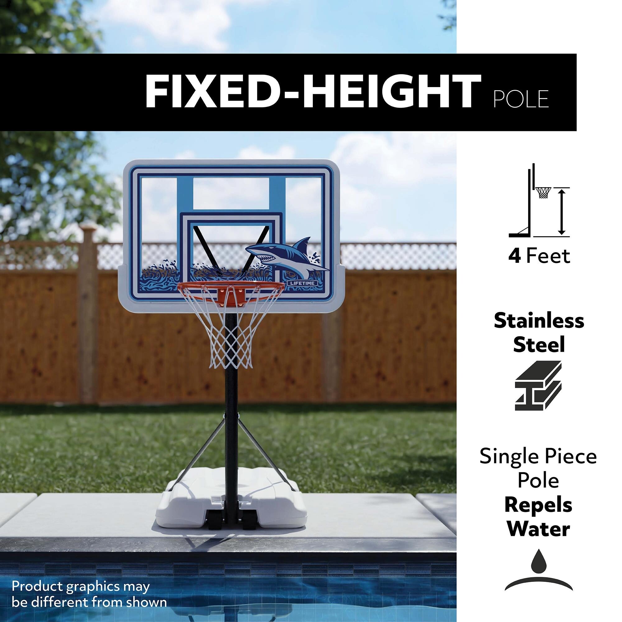 Lifetime pool cheap basketball hoop