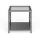 preview thumbnail 17 of 21, Pehrson Contemporary 24-inch Glass Top Metal 1-Shelf Side Table by Silver Orchid
