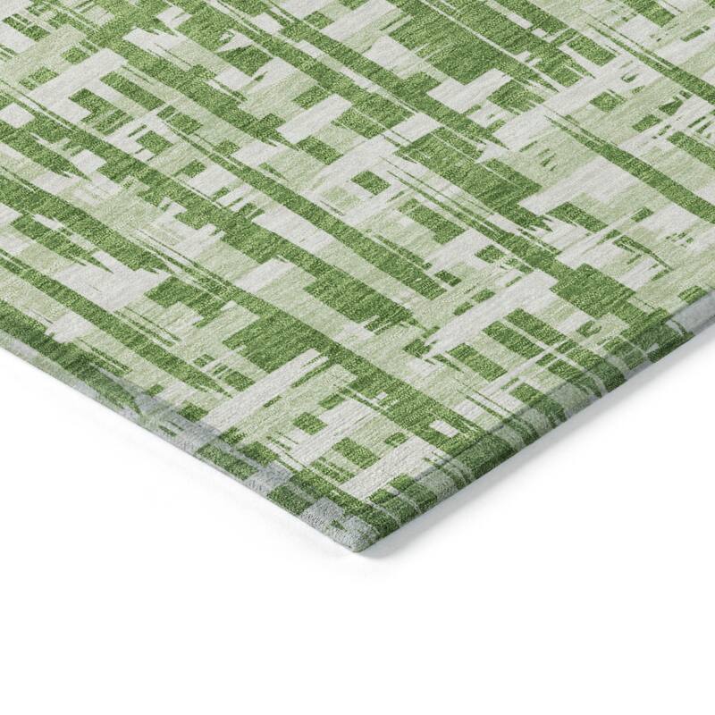 HomeRoots Abstract Transitional Rectangle Outdoor Rug