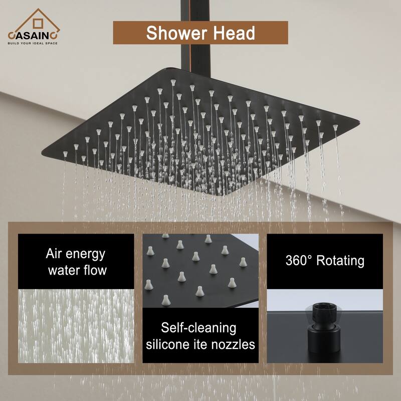 2-Function 10-In Wall Mounted Shower System