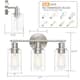 3 Light Vanity Light Bathroom Light Fixtures Wall Sconces